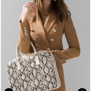 WHBM snake skin laptop bag